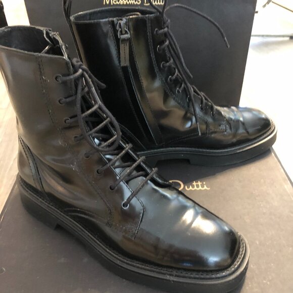 Massimo Dutti lace-up ankle boot with a zipper in size 8 - Picture 2 of 5